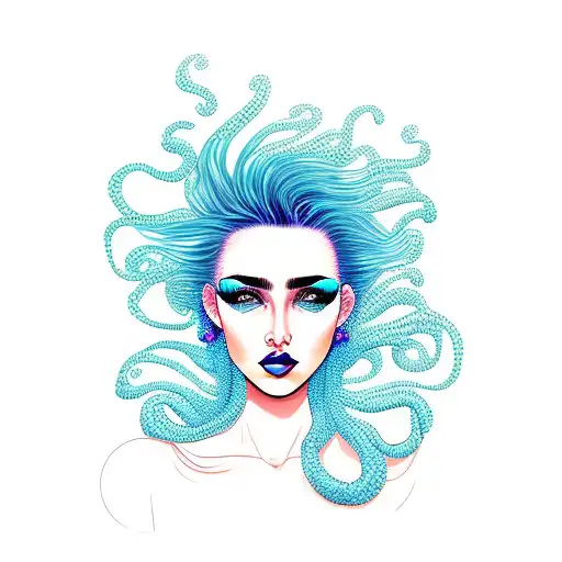 Woman With Ocean Hair