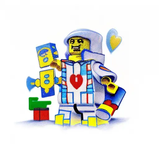 Lego Brick With The Love For Your Son