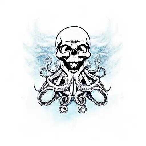 Skull Multiple Octopus Pirate Shop Ghost