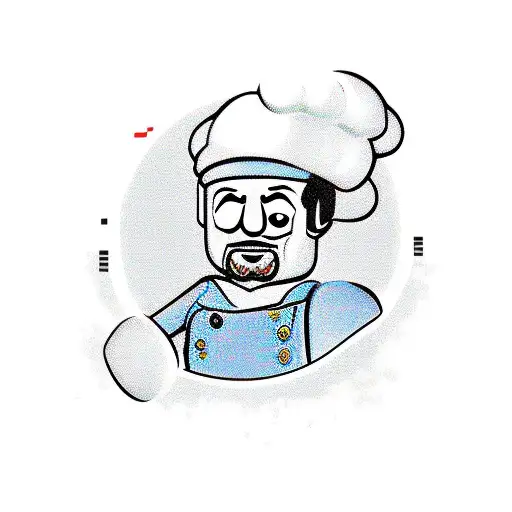 Lego Chef Minifigure