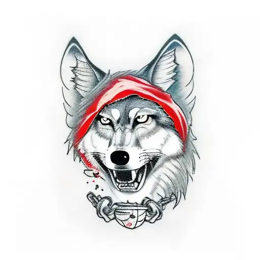 Ball-gagged Little Red Riding Hood Is Falling In Love With The Wolf
