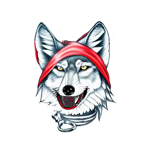 Ball-gagged Little Red Riding Hood Is Falling In Love With The Wolf