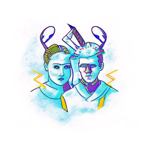 Brother And Sister With Sagittarius Sign