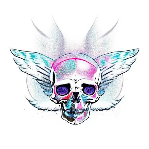 Angel Skull Candy Cat