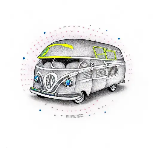 Skeleton Driving A Van