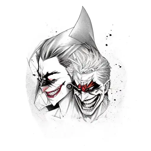 Manga De Joker Y Harley Queen Con Explociones Y Batman En Moto