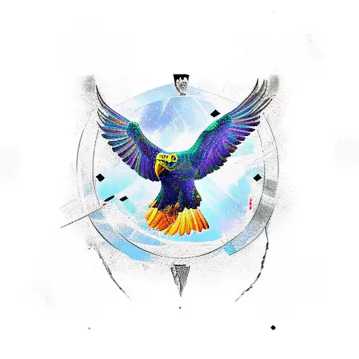 Flying Eagle In Chaos