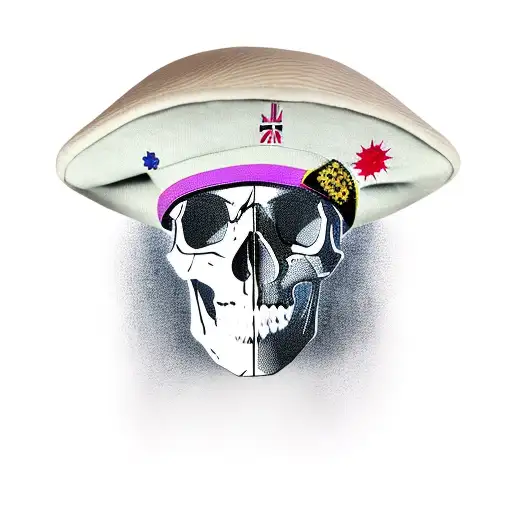Skull With Australian Army Beret