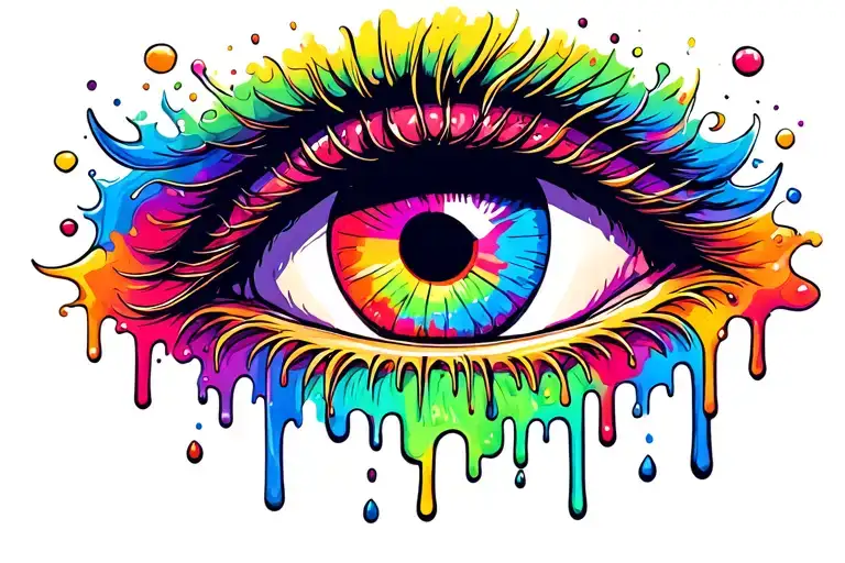 Dripping Eye Rainbow
