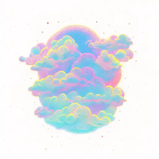 Open Book With Pastel Clouds