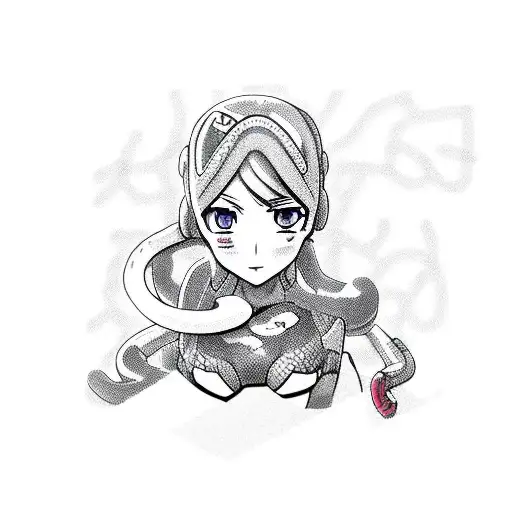 Snake With Anime Girl