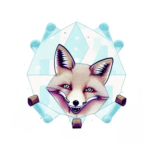 Fired Fox In A Shape Of Icecream In A Waffle Cone