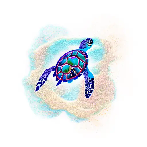 Futuristic Media-inspired Sea Turtle Design
