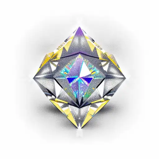 Gold And Silver Elements Diamond