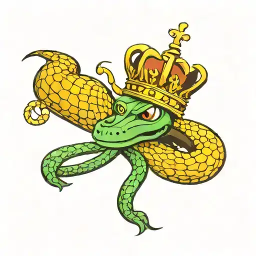 Snake And Crown And The Name Keno