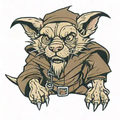 Master Splinter As A Dog With A Beard