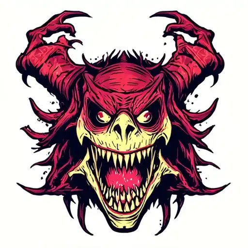 Monster Metalhead Horror Dark