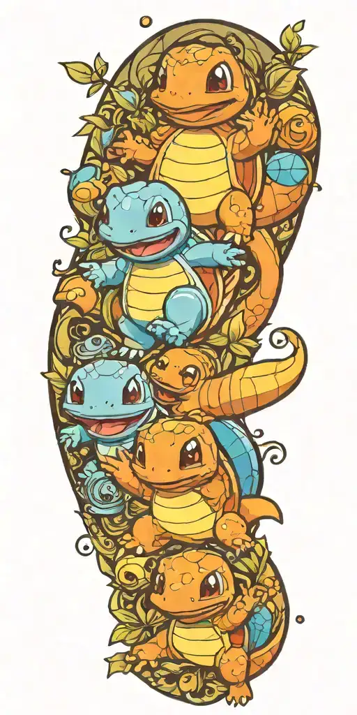 Charmander Squirtle Bulbasaur Dancing