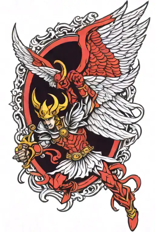Archangel Michael Kill Red Demon