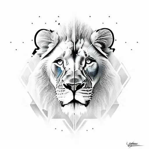 Leo With Hidden Lion