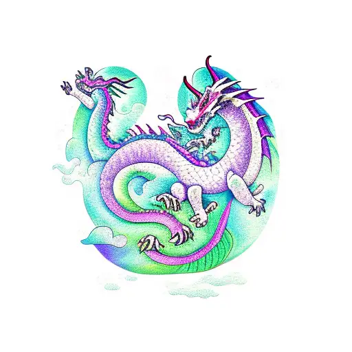 Dragon And Half Moon