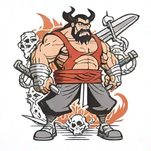 Samurai Jack And Scotman Cartoon Characters