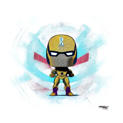 Marvel Logo With Funko Pop