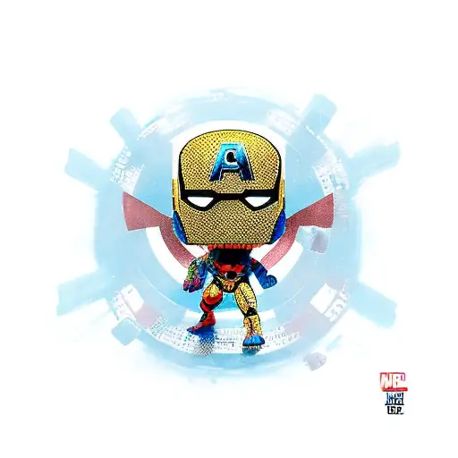 Marvel Logo With Funko Pop