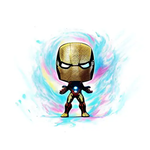 Marvel Logo With Funko Pop