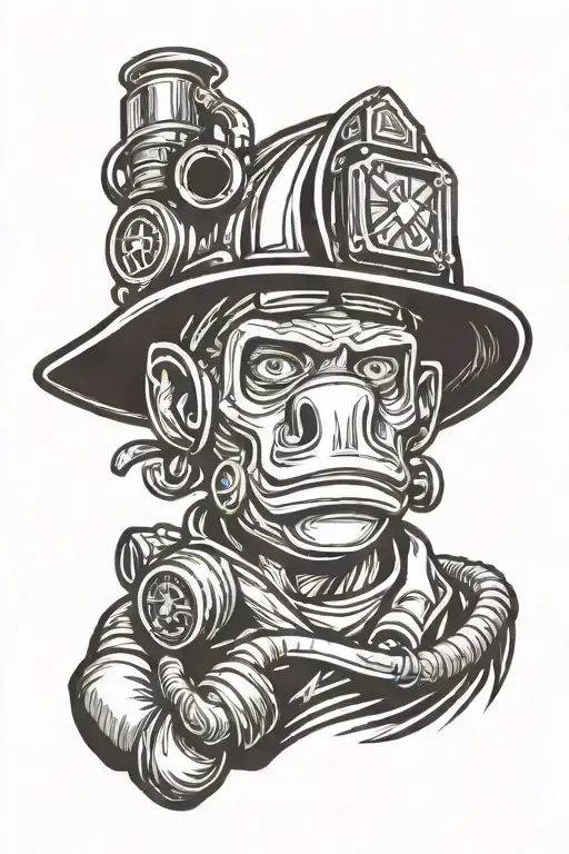 Firefighter Head With Mask