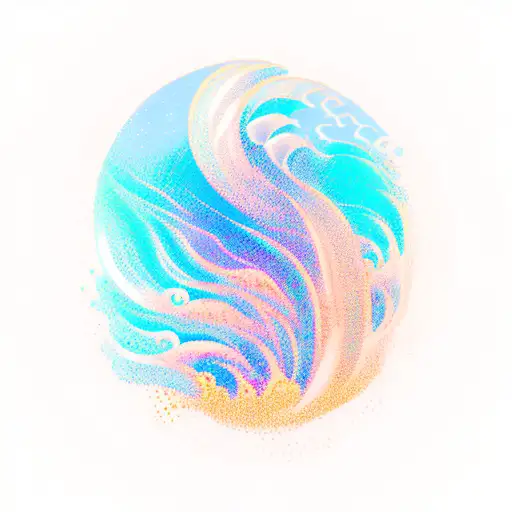 Ocean Wave Clipart Blue