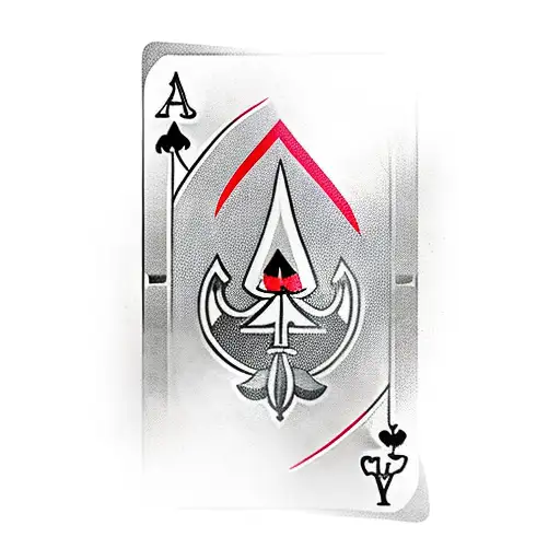 Arrow Pinning Ace Of Spades To My Arm