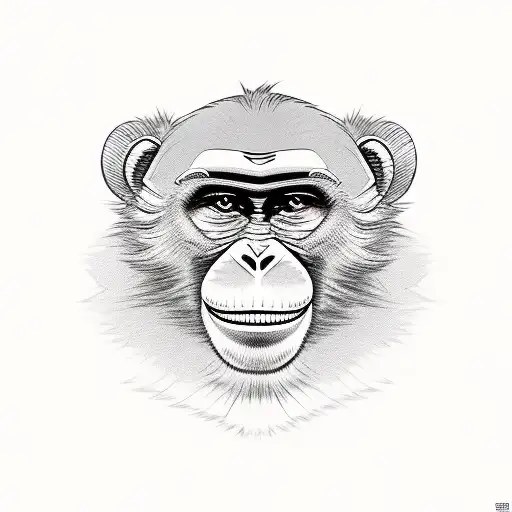 Monkey Driving A Porsche