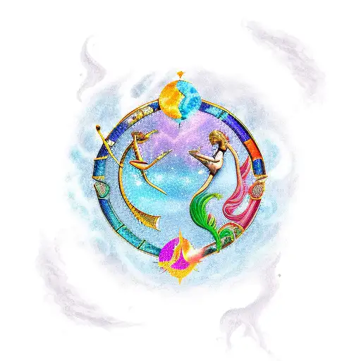 Aquarius And Sagittarius And Pisces