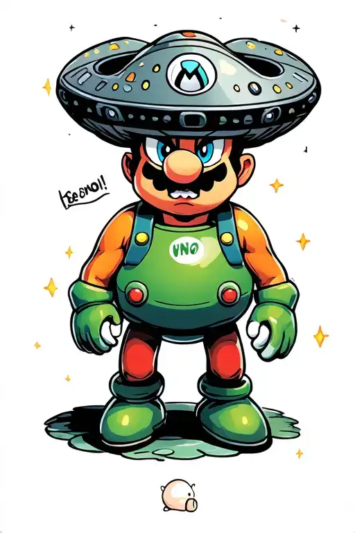 Ufo And Boo From Super Mario Bros