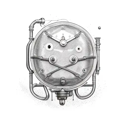 Steampunk-inspired Patrick Star In An Old Diving Helmet