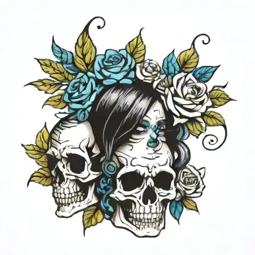 A Bookworm Mum With A Skull Bouquet