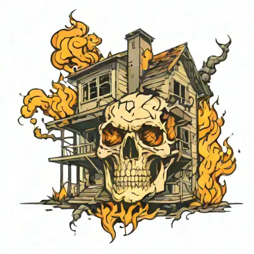Burning Building Growing Up From The Skull