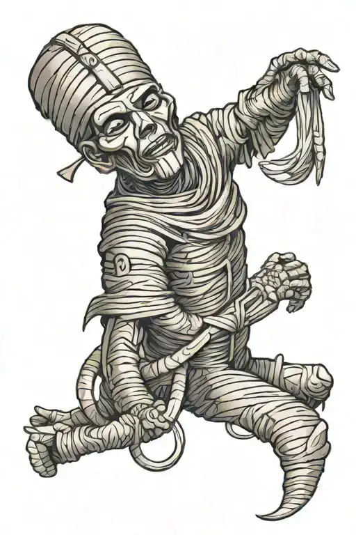 Egyptian Mummy And Bandages