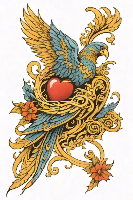 Heart And Phoenix Rising