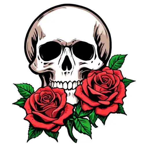 Skull And Roses
