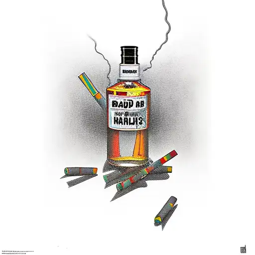 Bad Habits Alcohol Cigaretts