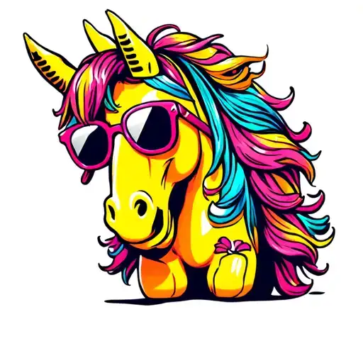 Dala Horse With Sunglasses