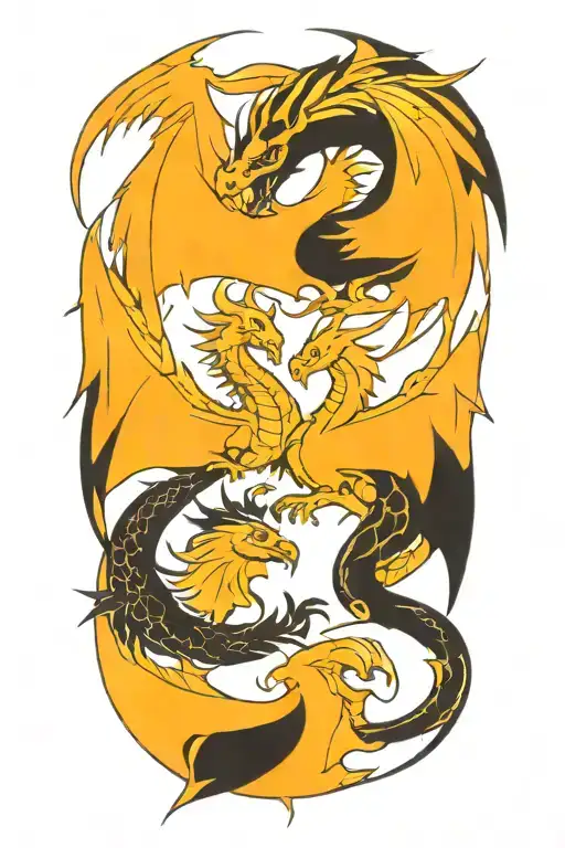 Dragon And Phoenix Seperate From One Another