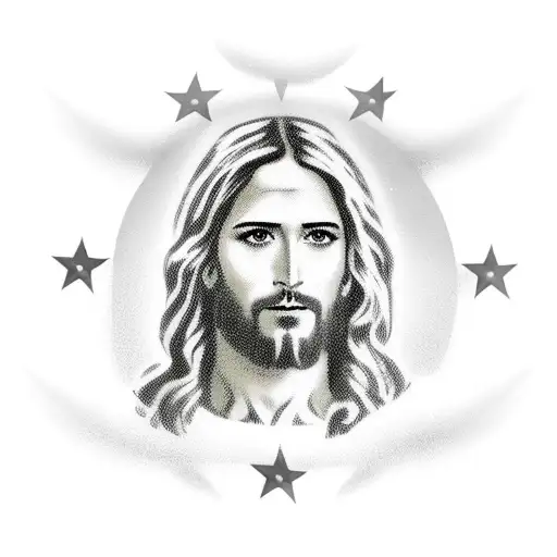 Jesus With American Flag