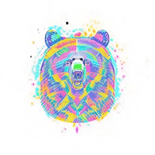 Psychedelic Black Bear
