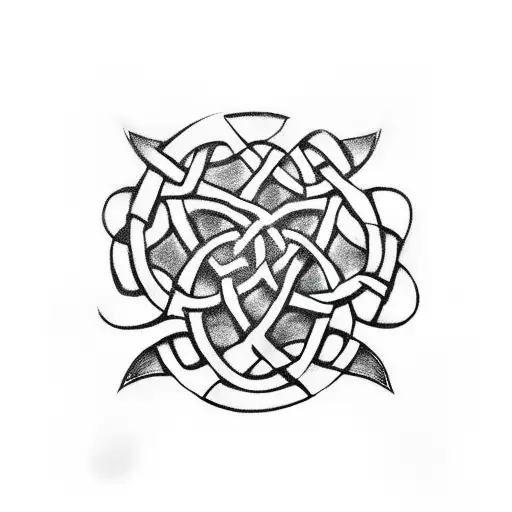 Celtic Knot With The Names Laney And Lennon