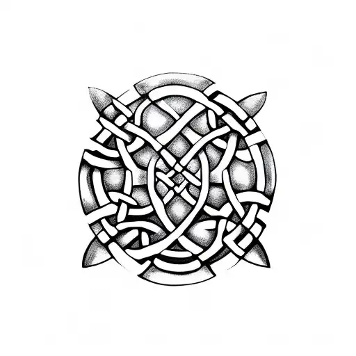 Celtic Knot With The Names Laney And Lennon