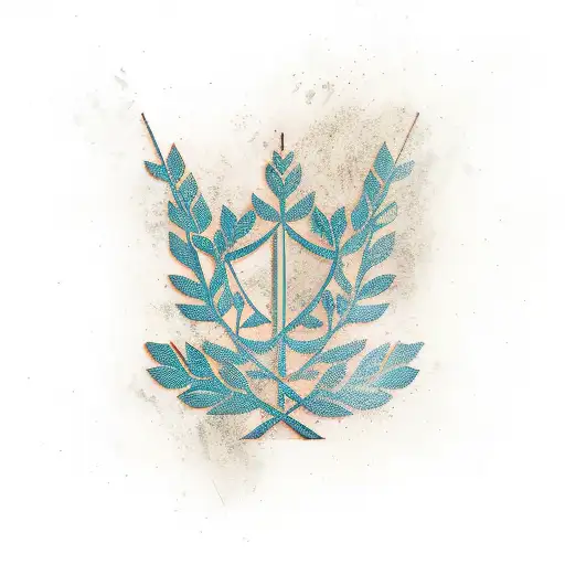 Laurel Wreath Arrow Moving