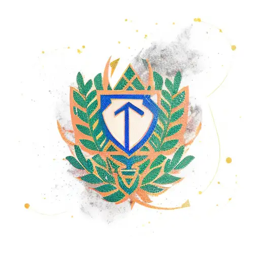 Laurel Wreath Arrow Moving